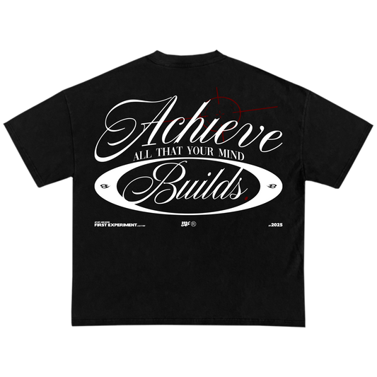 MIND CULTURE "ACHIEVE ALL THAT YOUR MIND BUILDS" BLACK